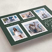 "Stamp Collection" - Holiday Cards in Evergreen by Amy Payne - Detail