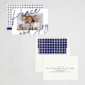 "whimsical peace & joy" - Holiday Cards in Glacier by Mango Ink - Assembled