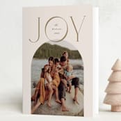 "Tremendous Joy" - Holiday Cards in Eggnog by Brandy Folse - Folded Card