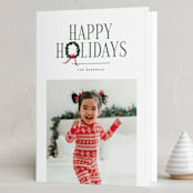"Front Page" - Holiday Cards in Snow by Erin L. Wilson - Folded Card