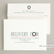 "Front Page" - Holiday Cards in Snow by Erin L. Wilson - FREE Recipient Addressing
