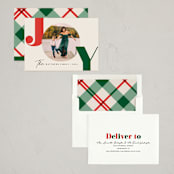 "Black Tie" - Holiday Cards in Mistletoe by Karidy Walker - Assembled