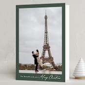 "Merrymaker" - Holiday Cards in Forest by Jackie Crawford - Folded Card