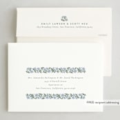 "Stamped Blooms" - Holiday Cards in Frost by Amy Kross - FREE Recipient Addressing