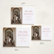 "New Home Holiday" - Holiday Cards in Cherry by Hannah Williams - Formats Available