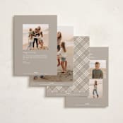 "Film Collage" - Holiday Cards in Snow by Robert and Stella - Back of Card Options