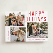"Telluride" - Holiday Cards in Candy Cane by Kristie Kern - Front