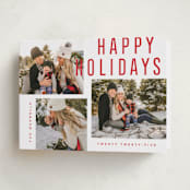 "Telluride" - Holiday Cards in Candy Cane by Kristie Kern - Folded Card