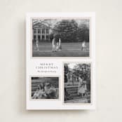 "Triple Frame" - Holiday Cards in Ivory by Angela Thompson - Front