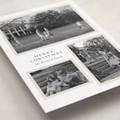"Triple Frame" - Holiday Cards in Ivory by Angela Thompson - Detail