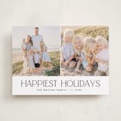 "serif" - Holiday Cards in Charcoal by JoAnn Jinks - Front
