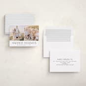 "serif" - Holiday Cards in Charcoal by JoAnn Jinks - Assembled