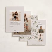 "Festive Five" - Holiday Cards in Vanilla by Lindsay Megahed - Back of Card Options