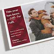 "Ruff Year" - Holiday Cards in Candy Apple by Erin German - Detail