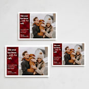 "Ruff Year" - Holiday Cards in Candy Apple by Erin German - Formats Available