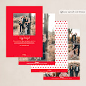 "Sending Hugs" - Holiday Cards in Snow by Up Up Creative - Back of Card Options