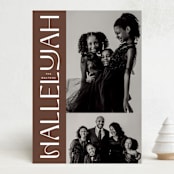"Bold Joyful" - Holiday Cards in Myrrh by Kamala Nahas - Front