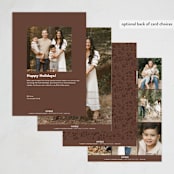 "Bold Joyful" - Holiday Cards in Myrrh by Kamala Nahas - Back of Card