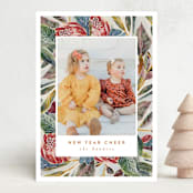 "FreshWinterBouquet" - Holiday Cards in Wreath by Lucrecia Caporale - Front