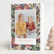 "FreshWinterBouquet" - Holiday Cards in Wreath by Lucrecia Caporale - Folded Card