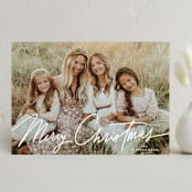 "Casual" - Holiday Cards in Frost by Everett Paper Goods - Front