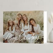 "Casual" - Holiday Cards in Frost by Everett Paper Goods - Folded Card