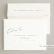 "Casual" - Holiday Cards in Frost by Everett Paper Goods - FREE Recipient Addressing