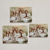 "Casual" - Holiday Cards in Frost by Everett Paper Goods - Formats Available