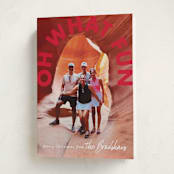 "bold fun" - Holiday Cards in Holly Berry by Karidy Walker - Folded Card