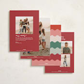 "Squiggles" - Holiday Cards in Snow by Tennie and Co. - Back of Card Options