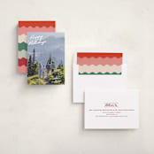 "Squiggles" - Holiday Cards in Snow by Tennie and Co. - Assembled