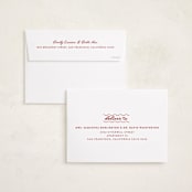 "Squiggles" - Holiday Cards in Snow by Tennie and Co. - FREE Recipient Addressing