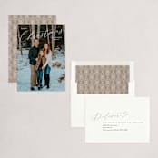 "Simple Script" - Holiday Cards in Snow by Ekko Studio - Assembled