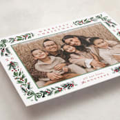 "Sparkly Bows" - Holiday Cards in Forest by Makewells - Detail