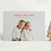 "Imprint" - Holiday Cards in Poinsettia by Amy Kross - Front