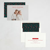 "Imprint" - Holiday Cards in Poinsettia by Amy Kross - Assembled