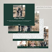 "Calligraphy Trio" - Holiday Cards in Forest by Stacey Meacham - Back of Card