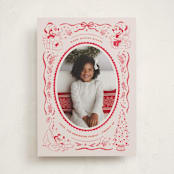 "Disney's Mickey n' Friends Warm Wishes" - Holiday Cards in Santa Suit by Creo Study - Front