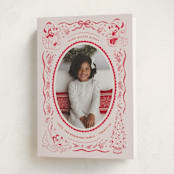 "Disney's Mickey n' Friends Warm Wishes" - Holiday Cards in Santa Suit by Creo Study - Folded Card