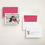 "Disney's Retro Mickey" - Holiday Cards in Fir by Jenna Holcomb - Assembled