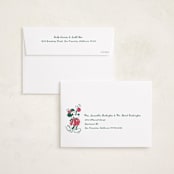 "Disney's Retro Mickey" - Holiday Cards in Fir by Jenna Holcomb - FREE Recipient Addressing