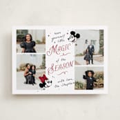 "Disney's Mickey Minnie Magical Season" - Holiday Cards in Cherry by letterfix - Front