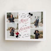 "Disney's Mickey Minnie Magical Season" - Holiday Cards in Cherry by letterfix - Folded Card