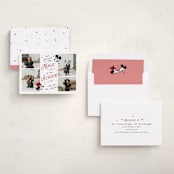 "Disney's Mickey Minnie Magical Season" - Holiday Cards in Cherry by letterfix - Assembled