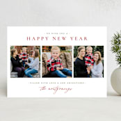 "Classic Christmas" - Holiday Cards in Holly by Wildfield Paper Co - Front