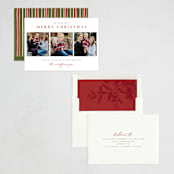 "Classic Christmas" - Holiday Cards in Holly by Wildfield Paper Co - Assembled