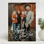 "Glide" - Holiday Cards in Snowfall by Jennifer Postorino - Front