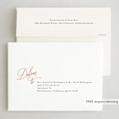 "Glide" - Holiday Cards in Snowfall by Jennifer Postorino - FREE Recipient Addressing