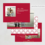 "Winter Script" - Holiday Cards in Snow by Kristie Kern - Back of Card Options