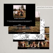 "Holiday Duet" - Holiday Cards in Snow by Chris Griffith - Back of Card